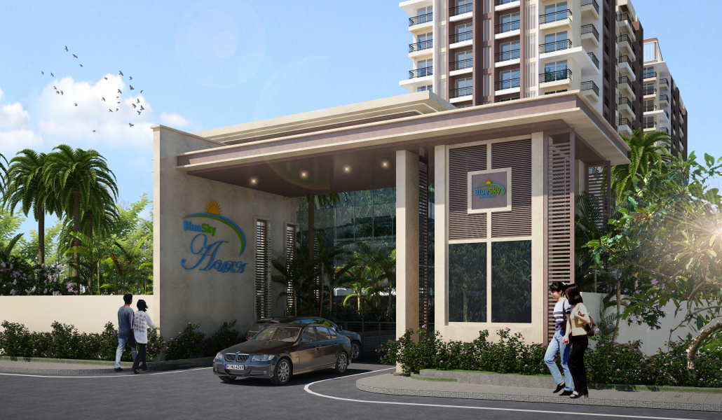 Blueskyproperties Aura Blue Sky Entrence